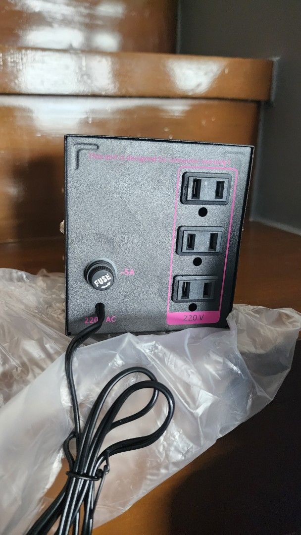 SECURE Automatic Voltage Regulator AVR No. 1 Computer (Category: Other Accessories) located in Pasig City. Submitted by baronessedb (Listing ID 1457216415, Image 3). Description: - SECURE Automatic Voltage Regulator (AVR) - Protects computers and electronics from voltage fluctuations - Solid State Electronic design for reliable performance - Affordable and high-performance - Features 3 outlets and a built-in fuse - Convenient power switch with in