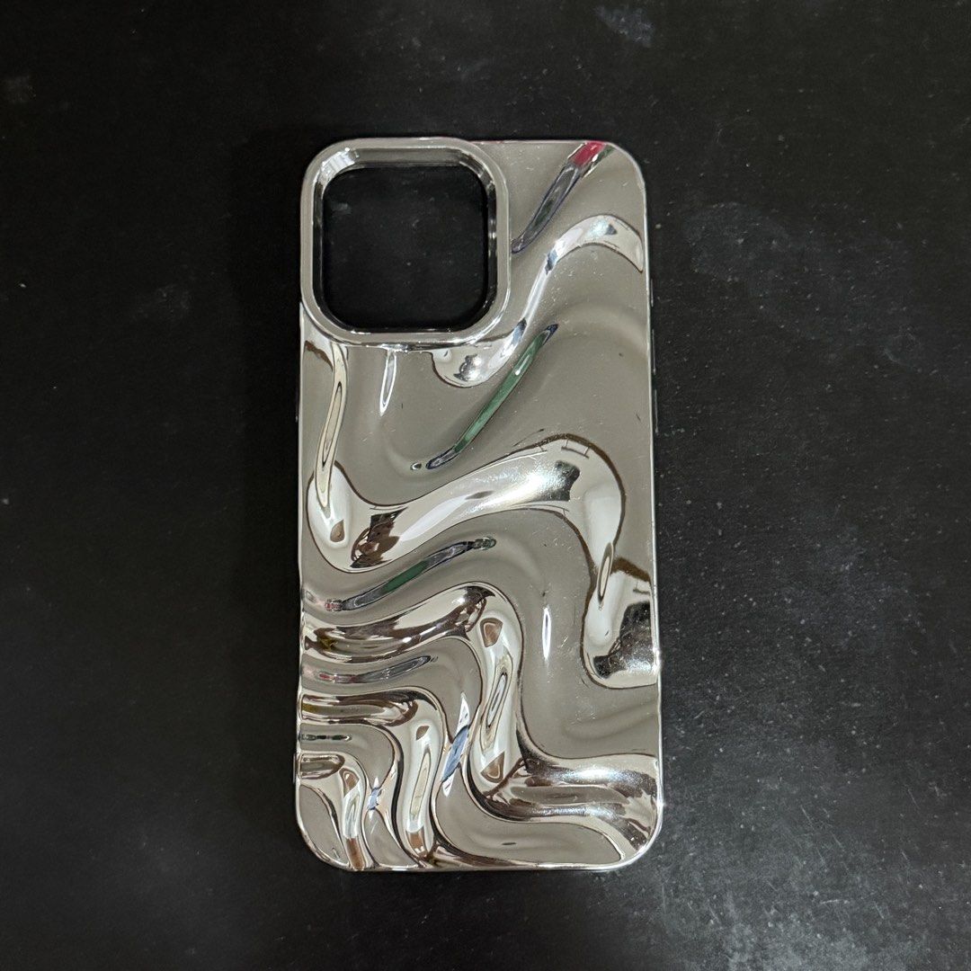 silver abstract phone case (iphone 16 pro max) (Category: Cases & Sleeves) located in Iba. Submitted by drewychewy (Listing ID 1457314686, Image 1). Description: reminders: ⁃ gcash payment, j&t shipping ⁃ payment after invoice, offers should be sent by sure buyers only !! ⁃ shipping from olongapo and manila (will let u know where i'm shipping from) ⁃ last price is posted for all items :)) .