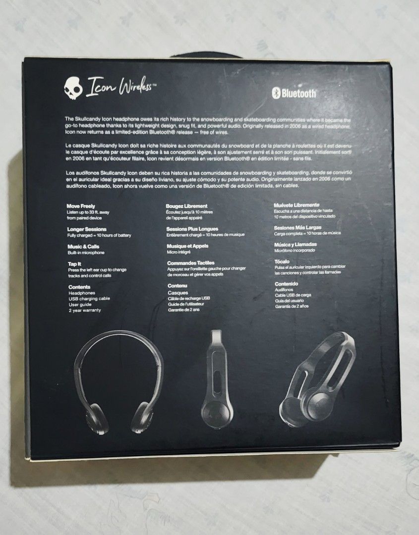 SKULL CANDY WIRELESS HEADPHONE (Category: Headphones & Headsets) located in Manila. Submitted by stephenshia2014 (Listing ID 1457219754, Image 2). Description: THE SKULLCANDY ICON WIRELESS RETURN OF A CLASSIC ( LIMITED EDITION) 2018 model was discontinued as 3,250 in the market SALE : 2,999 ONLY The last piece ( bought in the US) Brand new ( Open box) hit me up !! no lowballers legit buyers ..