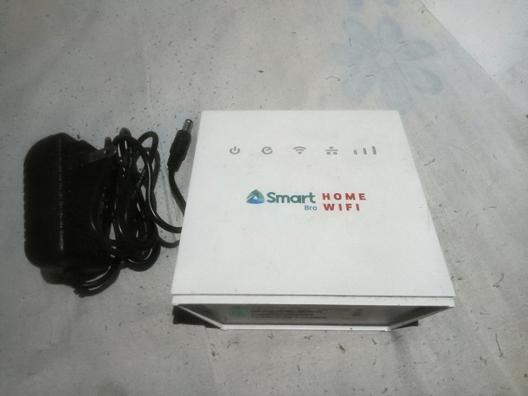 Smart HOME Bro WIFI Router with Power Adapter (Category: Networking) located in Bulacan. Submitted by carou13325 (Listing ID 1457173885, Image 1). Description: - Smart HOME Bro WIFI Router - Tested and working - Includes power adapter - Compact and easy to place anywhere - Perfect for your home internet setup.