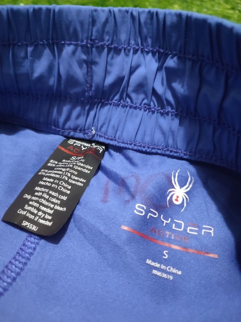 Spyder Active Athletic Shorts (Category: Activewear) located in Cebu City. Submitted by deadjay84 (Listing ID 1457246683, Image 2). Description: Spyder Active Athletic Shorts - Color: Blue - Size: S - Features: Elastic waistband with drawstring - with belt in tights - Material: Lightweight - Ideal for: Running, workouts - In great condition see photos for more details Cebu Loc Add shipping.