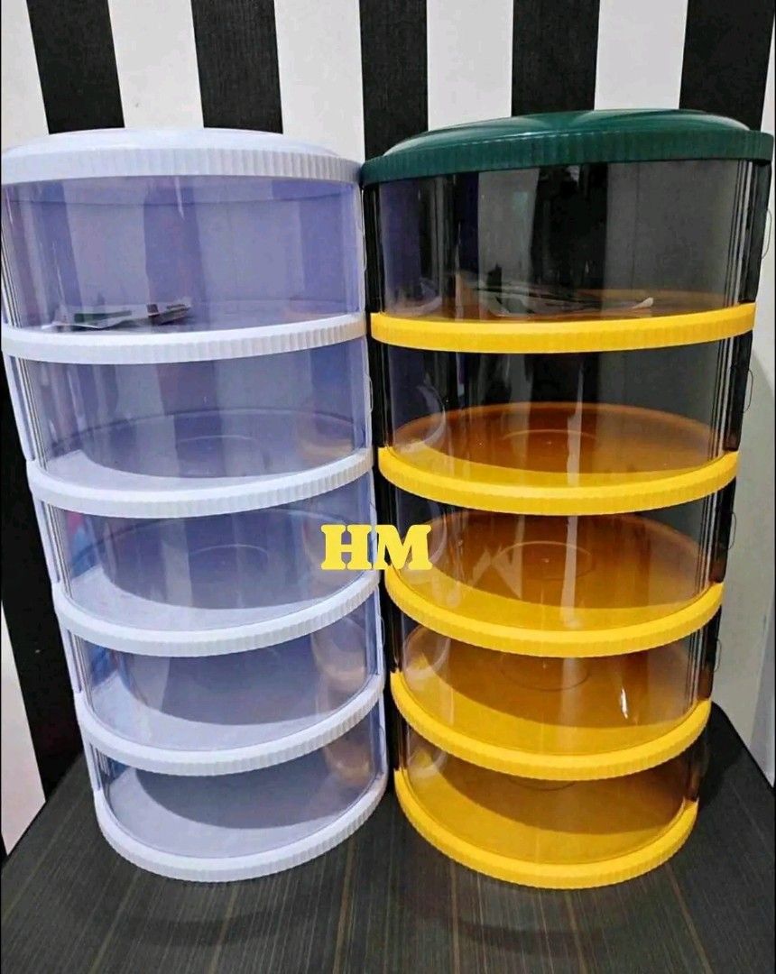 Stackable Tiered Storage Container Organizer (Category: Storage Boxes & Baskets) located in Manila. Submitted by marvieobordo (Listing ID 1457282853, Image 1). Description: - Stackable tiered storage container for versatile organization. - Perfect for storing snacks, fruits, or small items. - Effortless assembly and disassembly. - Stylish design complements any countertop or table. - Available in two color options: yellow/black and purple/white..
