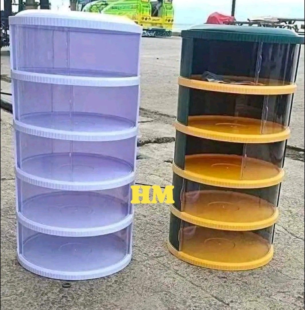 Stackable Tiered Storage Container Organizer (Category: Storage Boxes & Baskets) located in Manila. Submitted by marvieobordo (Listing ID 1457282853, Image 3). Description: - Stackable tiered storage container for versatile organization. - Perfect for storing snacks, fruits, or small items. - Effortless assembly and disassembly. - Stylish design complements any countertop or table. - Available in two color options: yellow/black and purple/white..