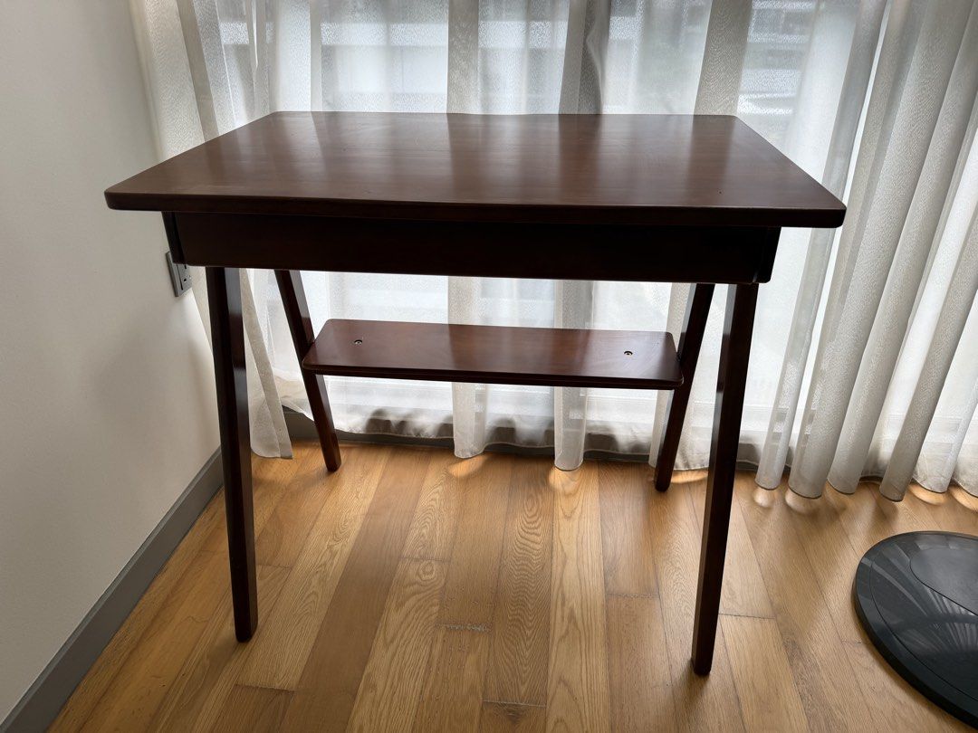 Study table (Category: Tables & Sets) located in Singapore. Submitted by thumbsup11 (Listing ID 1457258891, Image 2). Description: Very sturdy writing table, with small drawer attached. Good for students/ working from home. .