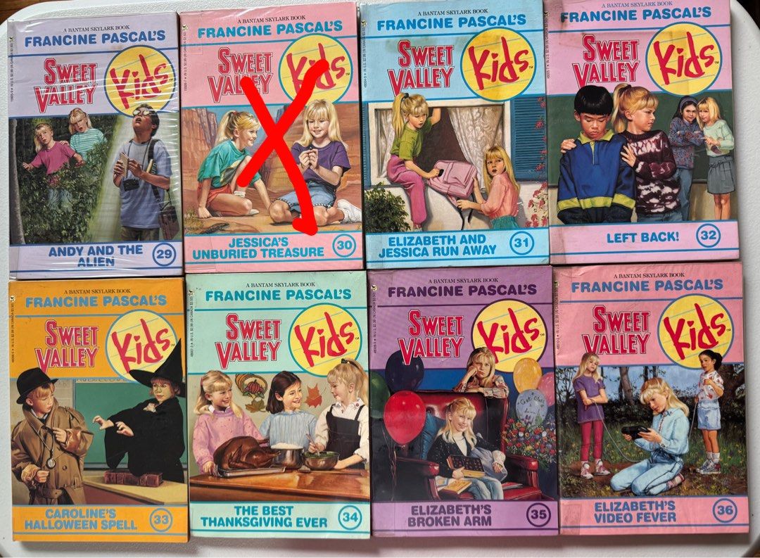 Sweet Valley Kids books (Category: Storybooks) located in Quezon City. Submitted by ckllim (Listing ID 1425654277, Image 3). Description: - selling for ₱120 each - in good condition - have plastic cover - tanned pages due to storage - removed owner’s name in front pages.