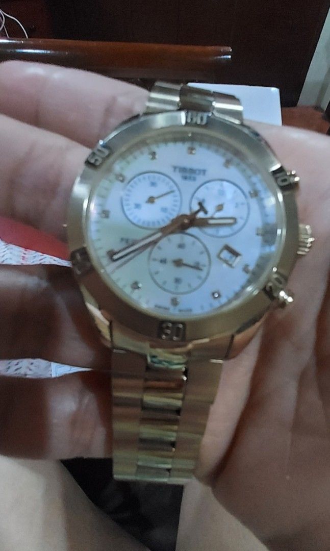 Tissot Ladys Watch PR 100 (Category: Luxury Watches) located in Talisay. Submitted by j-selectfinds (Listing ID 1457185457, Image 3). Description: selling my Preloved Tissot Pr100 chrono Ladys watch.With complete inclusions,.Box,diamond cert.Slightly used..