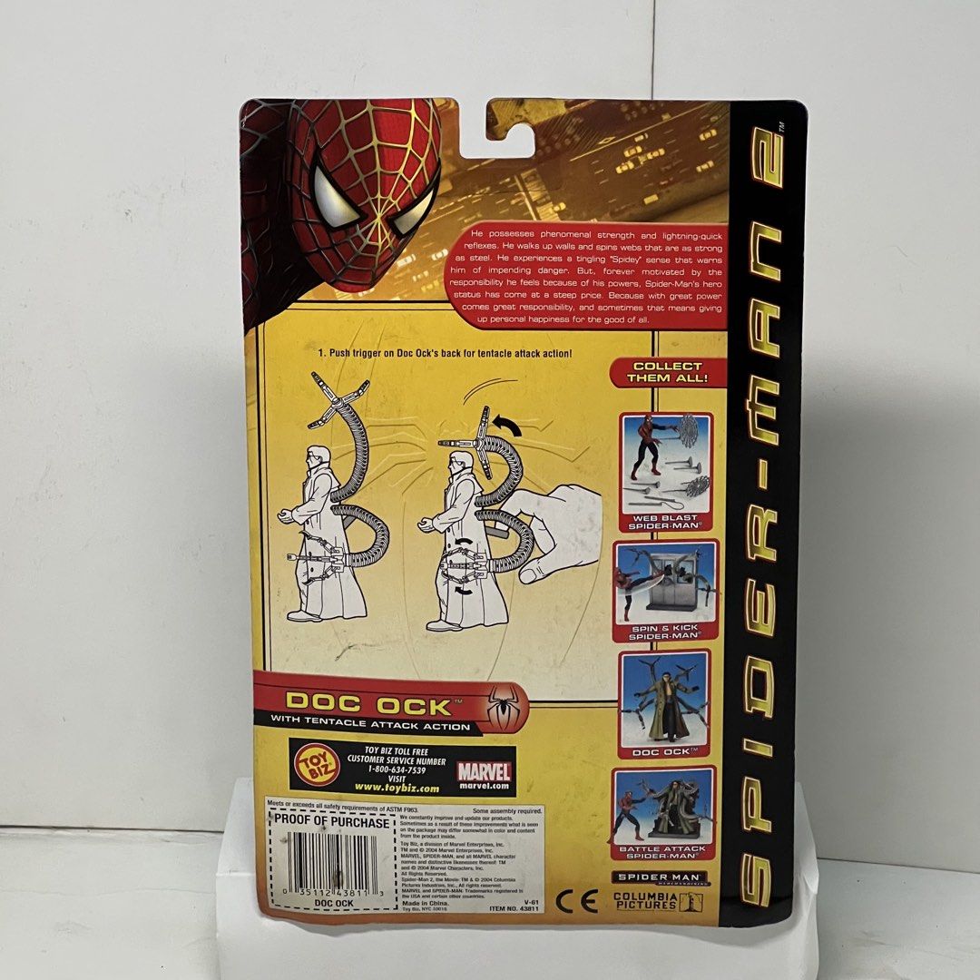 TOY BIZ SPIDER-MAN 2 DOC OCK >2004 (Category: Action & Battle Toys) located in Manila. Submitted by belleshop2.55 (Listing ID 1457247818, Image 2). Description: SEALED/MISB WYSIWYG .