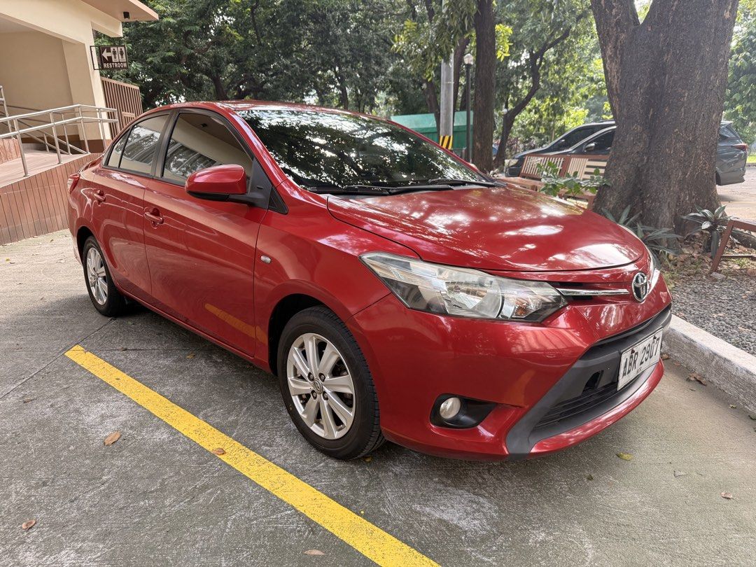 Toyota Vios 1.5 E (A) (Category: Used Cars) located in Quezon City. Submitted by Billy_Maldia (Listing ID 1457225631, Image 3). Description: FOR SALE‼️ “VIOS E" ✔️2015 Model ✔️Automatic Transmission ✔️All Power ✔️110k mileage ✔️Cold AC ✔️No history of overheating ✔️Tested Long drive ✔️Complete/Clean Legal papers ✔️Open Deed Of Sale ✔️Registered Some parts are fade Minor scratches But No history of accident 💵FOR CASH: 350.000.00 Negotiable Upon V