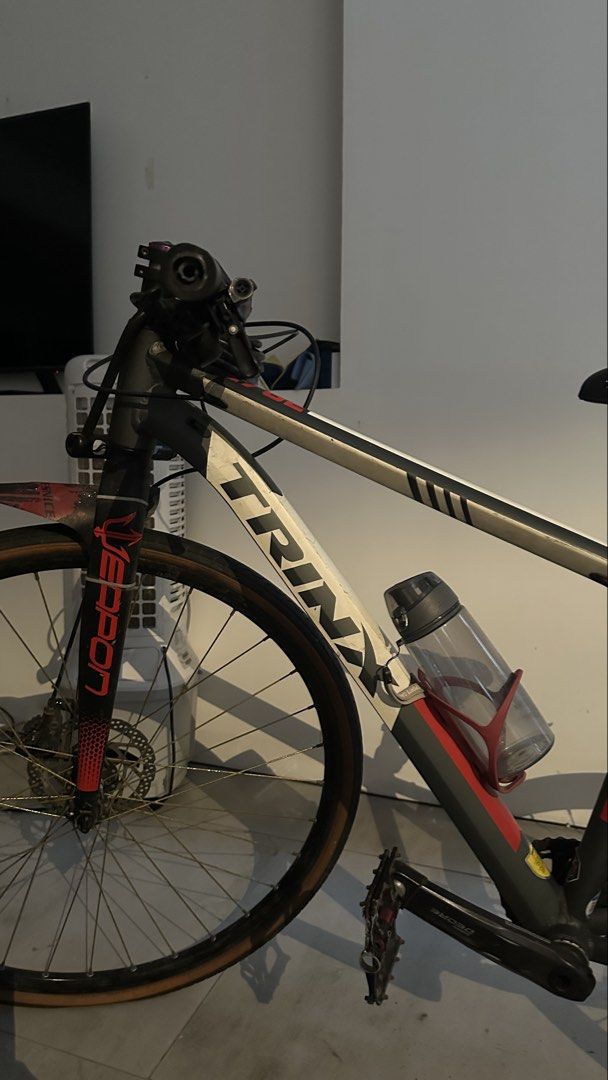 TRINX Mountain Bike Shimano Equipped (Category: Bicycles) located in Mandaluyong City. Submitted by estefani_ruin (Listing ID 1457238065, Image 3). Description: - TRINX Mountain Bike - Reliable Disc Brakes - Includes Water Bottle Cage - Front and Rear Mudguards Installed - Comes with a Stand - Barely used - Great overall condition - Stored indoors - Tires, wheels, frame and components are intact w/ FREE waterbottle and bottle cage included - Norm