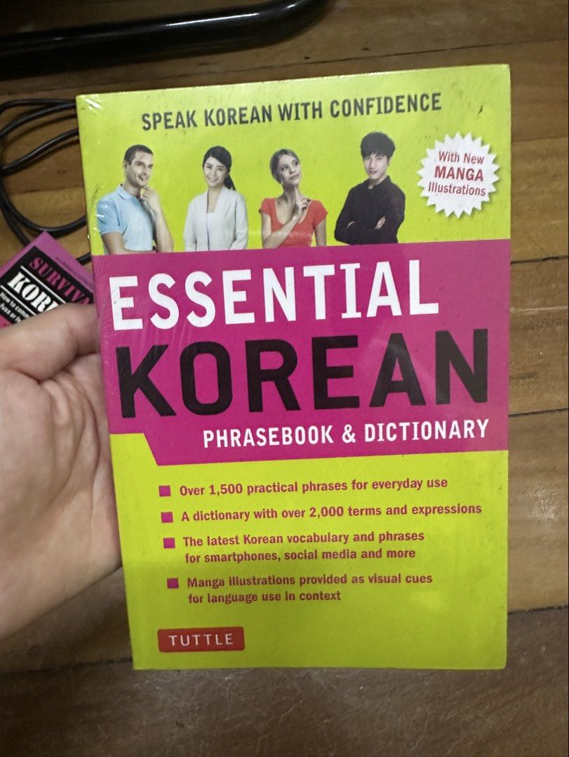 Tuttle Essential Korean Phrasebook and Dictionary Language Book (Category: Textbooks) located in Manila. Submitted by declutteringlot (Listing ID 1457254711, Image 1). Description: .