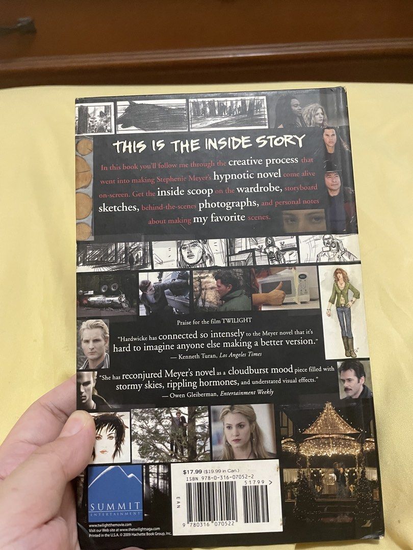 Twilight Directors Notebook (hardbound) (Category: Storybooks) located in Taguig. Submitted by armeh_ (Listing ID 1457184072, Image 2). Description: 📖 Twilight Movie Director’s Notebook * Features behind-the-scenes photos * Includes storyboard sketches * Contains personal notes from the director * Details the adaptation of the book to screen * Essential for any Twilight fan Issue/Condition: * Minor flaw on the front and back covers, with slight 