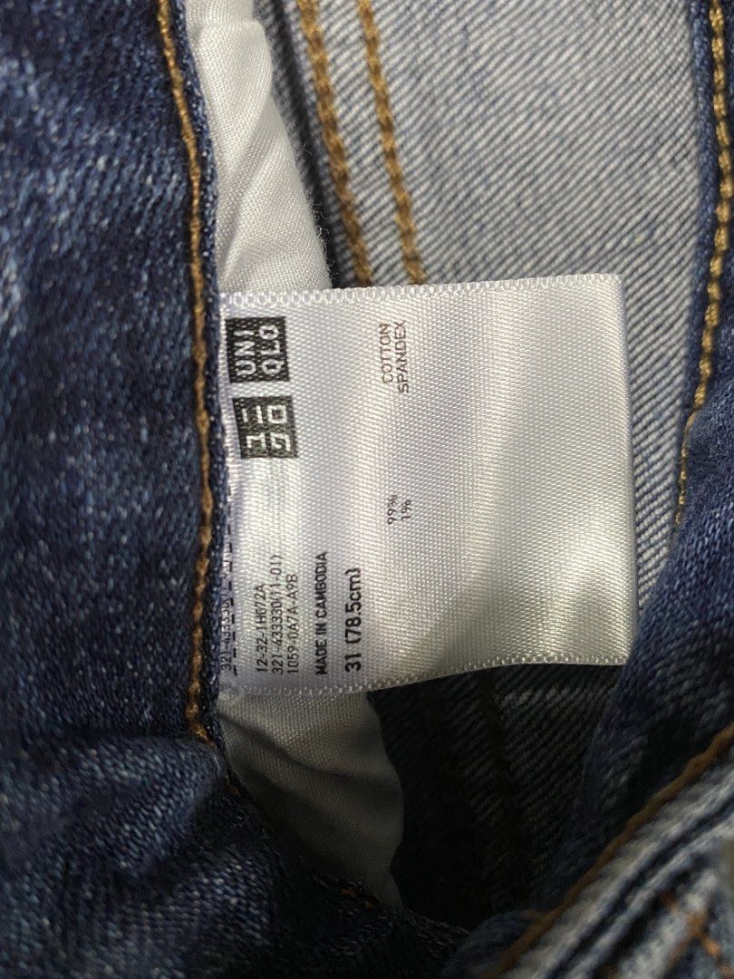 UNIQLO Straight Cut Jeans (Category: Jeans) located in Manila. Submitted by vanzwagon28 (Listing ID 1457188724, Image 3). Description: - Uniqlo Straight Cut Jeans - Size 31 on tags - still presentable .