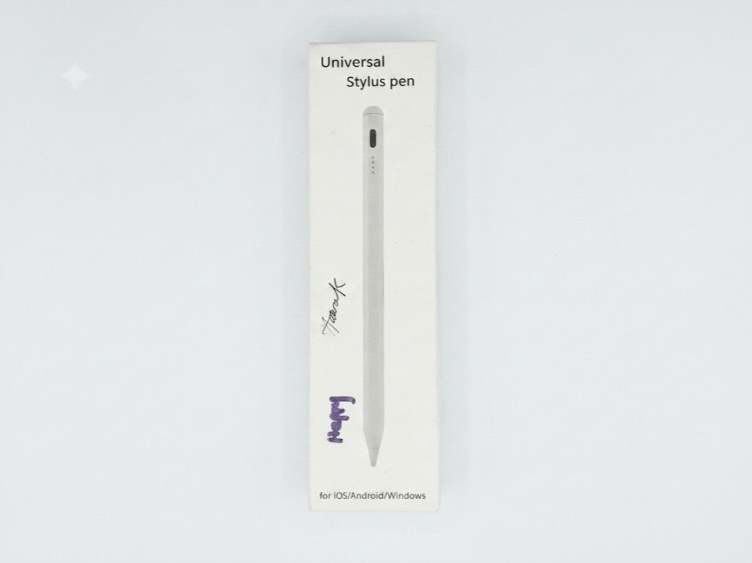 Universal Stylus Pen for iOS/Android/Windows (Category: Other Accessories) located in Caloocan City. Submitted by cely.777 (Listing ID 1457202450, Image 1). Description: compatible with iOS, Android, and Windows devices with packaging. no charger bought on 🍊 app unused .