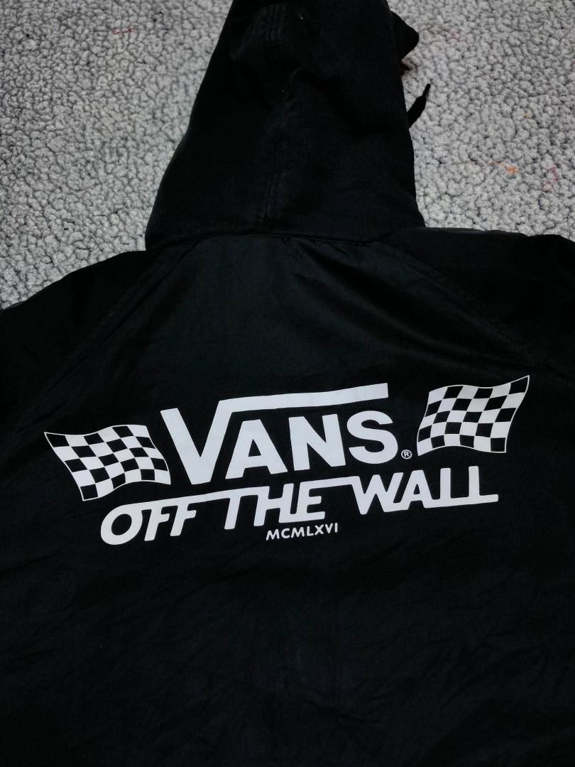 Vans Kastle Check Me Black Windbreaker Jacket (Category: Coats, Jackets and Outerwear) located in Tayabas. Submitted by retro.rags69 (Listing ID 1457260789, Image 3). Description: Vans Kastle Check Me Black Windbreaker Jacket * Excellent condition * Color rate: 9.5/10 * width: 22 * length: 29 * No Issue * Printed & Patch Logo * Solid Backhit Design * Best Fit: Medium-Semi Large.