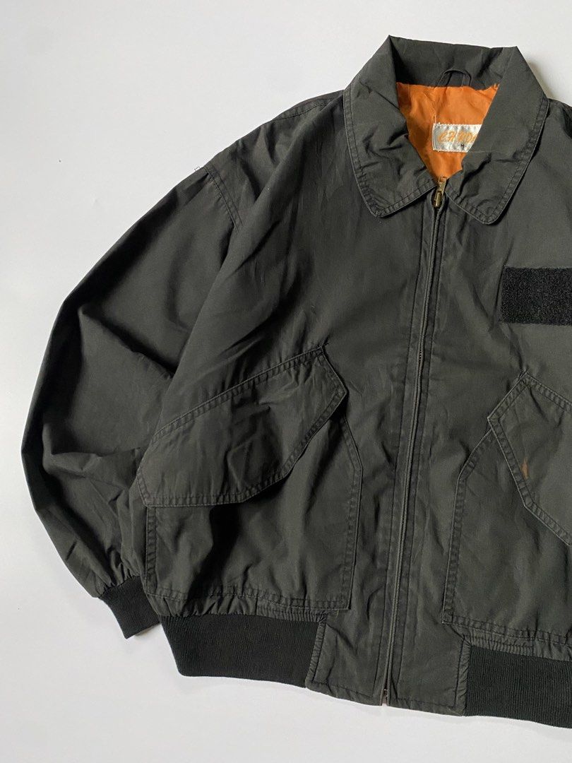 Vintage C.H. Road Military Pilot Flight Jacket (Category: Coats, Jackets and Outerwear) located in Baguio. Submitted by the_gunstore (Listing ID 1457213078, Image 3). Description: Size tagged: M Issue: Minimal Stain Width:23 Length:23.5 Shoulder:21 Sleeve:21.
