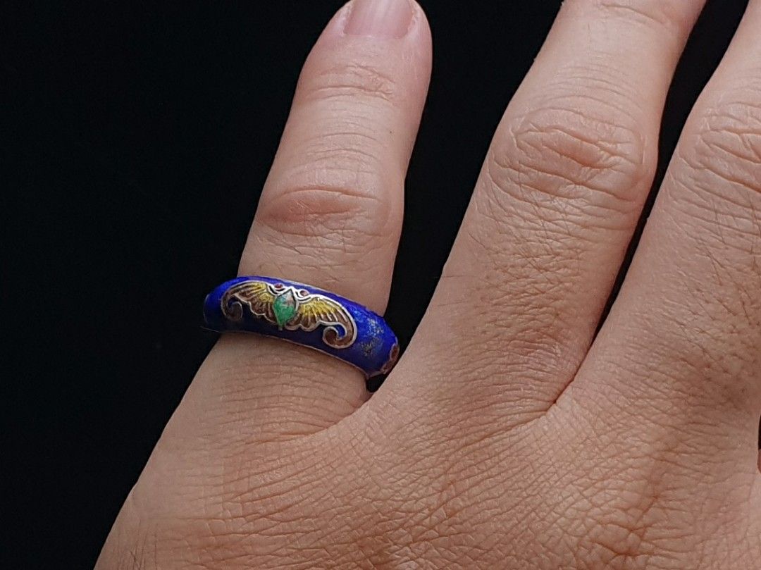 Vintage Cloisonne Enamel Silver Ring (Category: Rings) located in Quezon City. Submitted by WasalakTwo (Listing ID 1457325240, Image 3). Description: Bought in Japan Goodcondition Size 6.5 Open for delivery nationwide.
