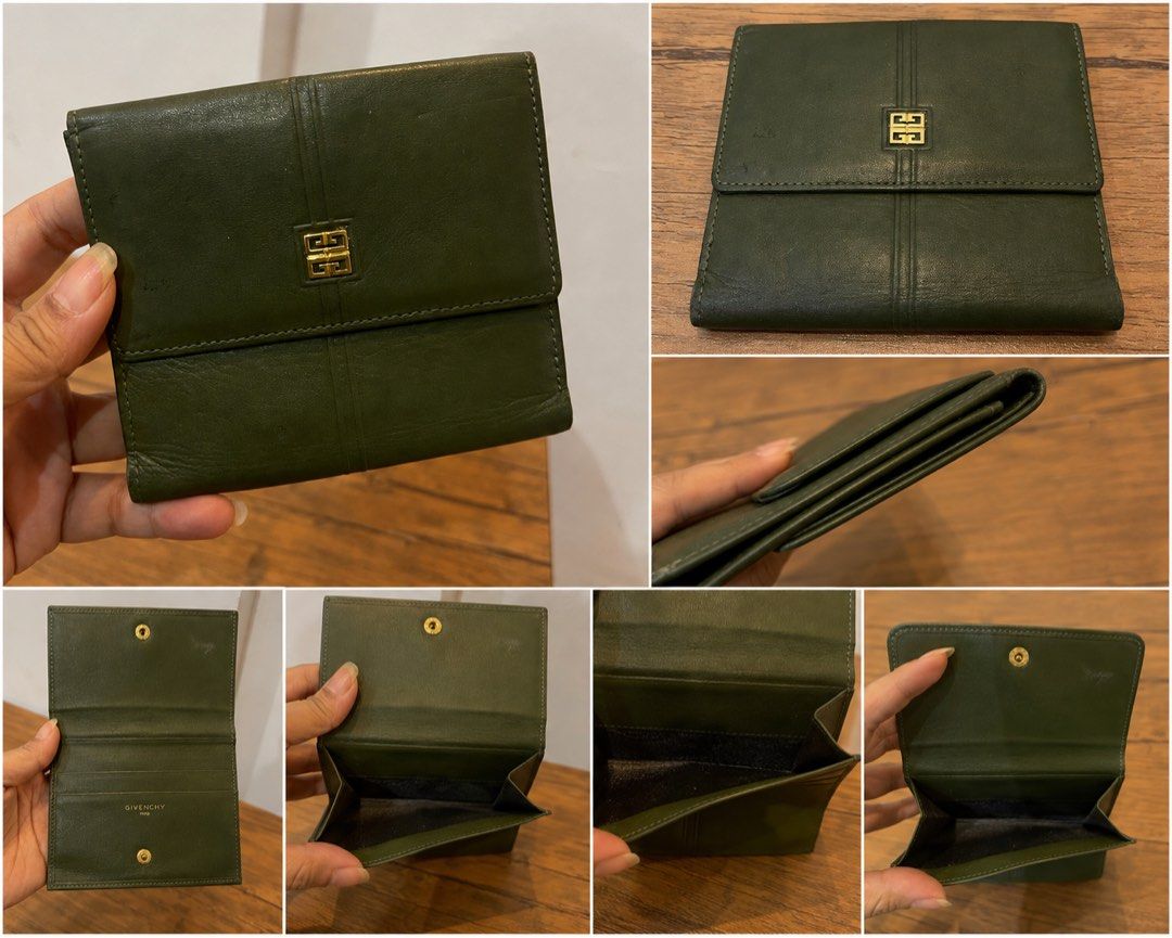 vintage Givenchy olive green leather compact wallet (Category: Wallets & Card holders) located in San Fernando. Submitted by dntjapansurpluselyu (Listing ID 1457167425, Image 1). Description: .