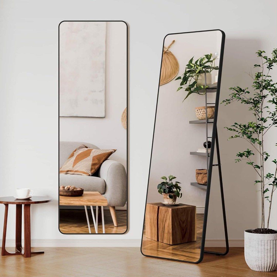 WHOLE BODY MIRROR (Category: Mirrors) located in Manila. Submitted by angeliuges097190 (Listing ID 1457172910, Image 2). Description: ♥️ AESTHETIC WHOLE BODY MIRROR 🪞 DETAILS: • SIZE: 150*40cm • Easy to assemble • Space saver • Floor Standing • Swing Adjustment/Steady • Whole body mirror Available Colors: 🖤 Black 💛 Gold 🤍 White PM FOR ORDER📩 LOCATION : MARIKINA.