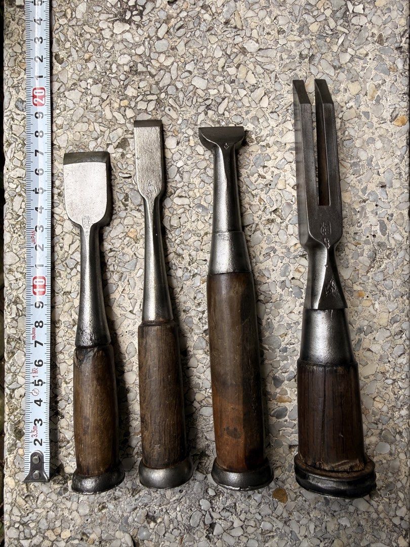 Wood Chisel (Japanese Nomi) (Category: Home Improvement Tools & Accessories) located in Calamba. Submitted by transitory (Listing ID 1457190234, Image 3). Description: For Sale 2 sets of Japanese Nomi (wood chisel) All Japan Made, used but in good condition Set #1 12 pieces freebies: brand new Koyama Metal Industries replacement wood chisel blade tip (15mm) and ARS KL-27 wood saw Most items with Kanji (markings) ₱2,800 Set #2 10 pieces freebies: 