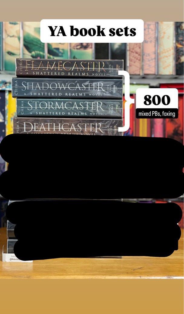 YA books for sale (Category: Storybooks) located in Makati City. Submitted by kevinscorner (Listing ID 1364434552, Image 2). Description: Selling some of my Young Adult books and sets YA set (all hardcover) A Song of Wraiths and Ruin 1-2 - Roseanne A. Brown The Gilded Ones 1-2 - Namina Forna ❌The Merciful Crow 1-2 - Margaret Owen ❌Legacy of Orisha 1-2 - Tomo Adeyemi Want & Ruse - Cindy Pon ❌Sands of Arawiya 1-2 - Hafsah Faizal YA book sets Shatte
