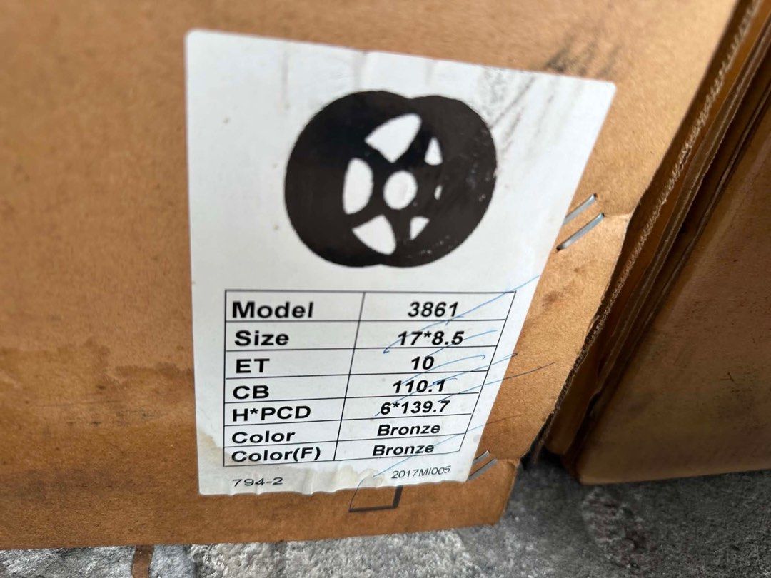 17” TE37 SL design code 3861 Bronze mags 6Holes pcd 139 Bnew (Category: Mags and Tires) located in Quezon City. Submitted by mindanaotyrehaus (Listing ID 1457483727, Image 3). Description: 4pcs 17” TE37 SL DESIGN CODE 3861 Mags 6 Holes pcd 139 x8.5 width/ offset 10 bronze color Sold as set 4pcs for 26,000 pesos Mags only * price may change without prior notice * fix price * Cash transaction/ GCash or BDO Online Transfer only First come first serv