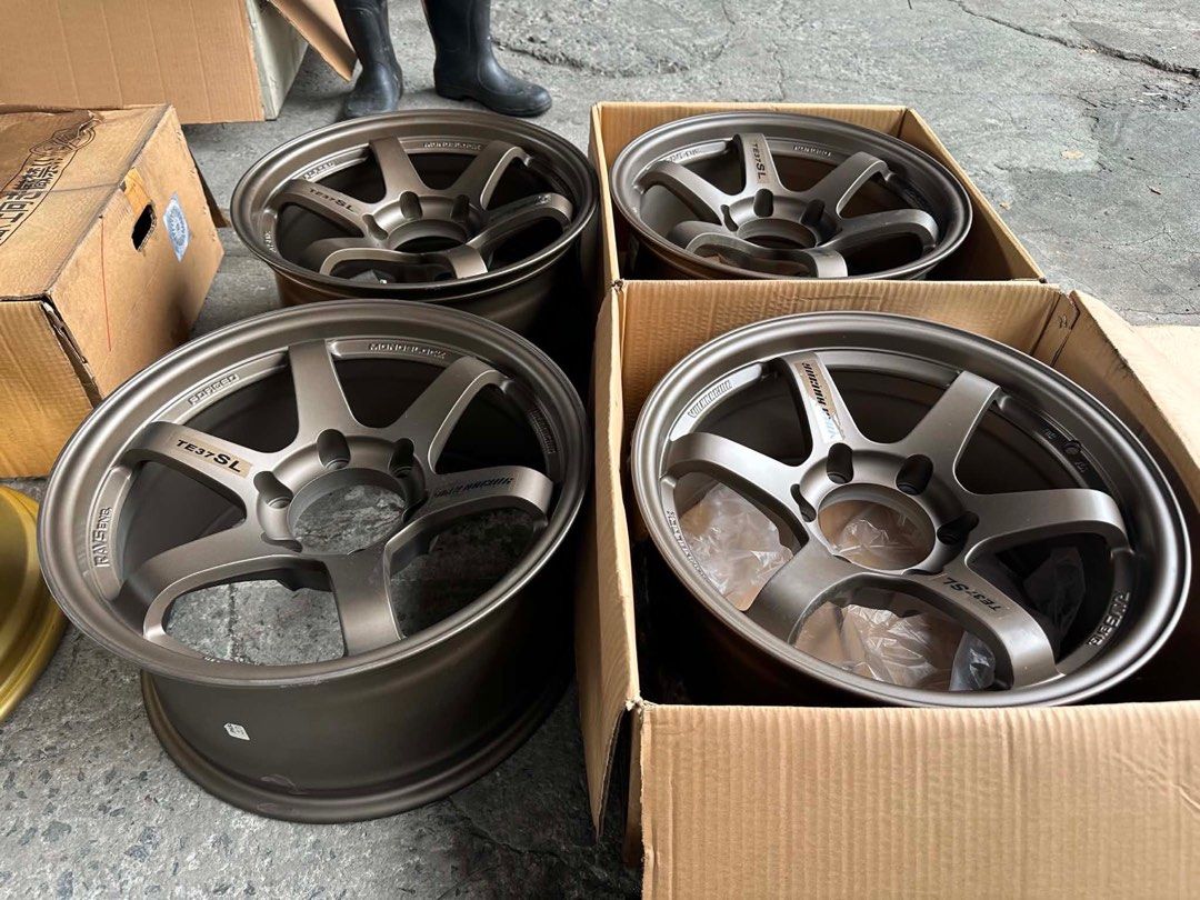 17” TE37 SL design code 3861 Bronze mags 6Holes pcd 139 Bnew (Category: Mags and Tires) located in Quezon City. Submitted by mindanaotyrehaus (Listing ID 1457483727, Image 2). Description: 4pcs 17” TE37 SL DESIGN CODE 3861 Mags 6 Holes pcd 139 x8.5 width/ offset 10 bronze color Sold as set 4pcs for 26,000 pesos Mags only * price may change without prior notice * fix price * Cash transaction/ GCash or BDO Online Transfer only First come first serv