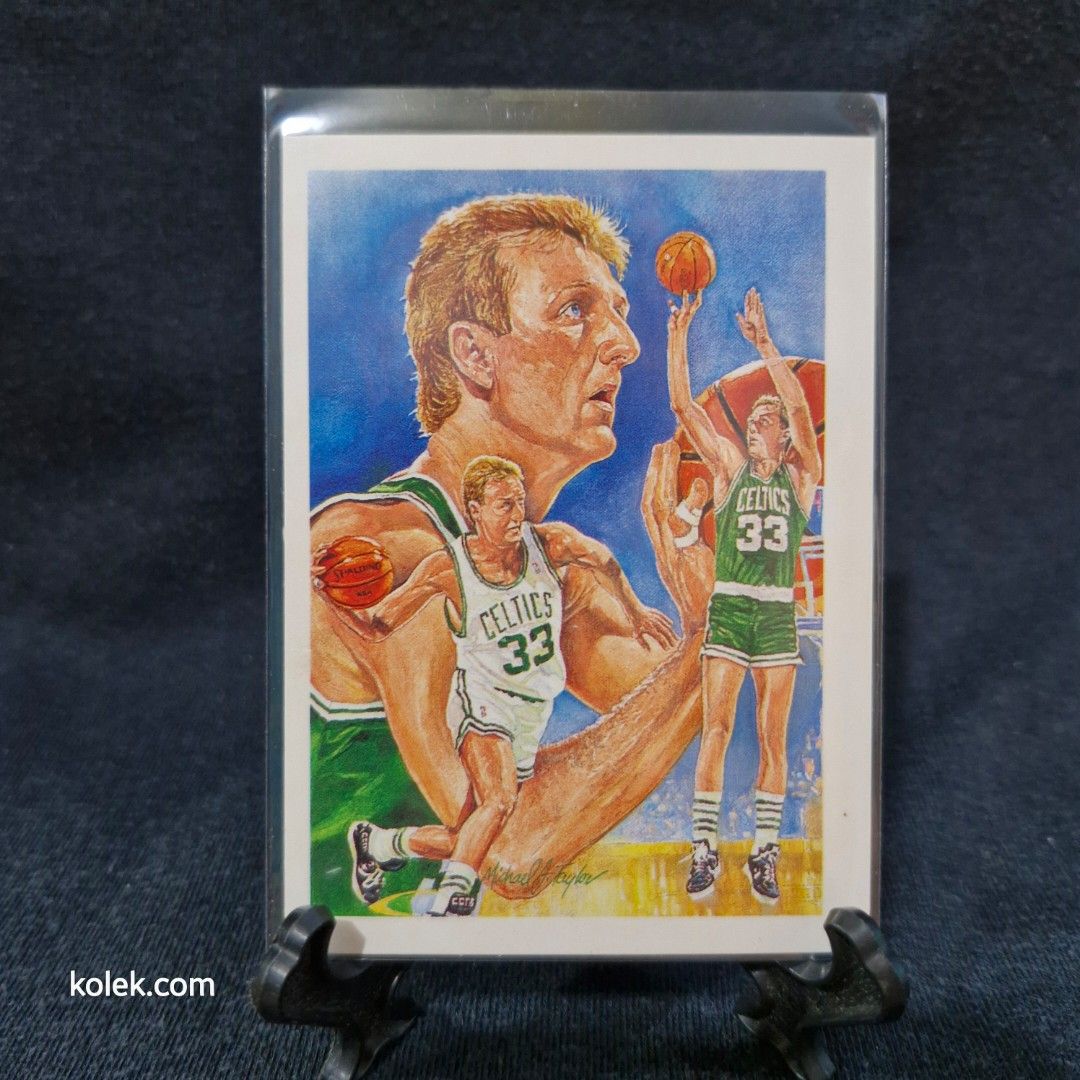 1990 NBA Hoops Larry Bird #356 (Category: Raw Singles) located in San Pedro. Submitted by .kolek.com (Listing ID 1457447659, Image 1). Description: NBA Card (Raw) Excellent Condition Clean card Sharp edges Smooth Surface No Toploader❌️ What U see is What U Get Sa nakaka appreciate lang MoP: Gcash J&T Courier Pickup or Book any Rider Buyer's book and expense Loc: San Pedro, Laguna 📣BBox 0.2kg.