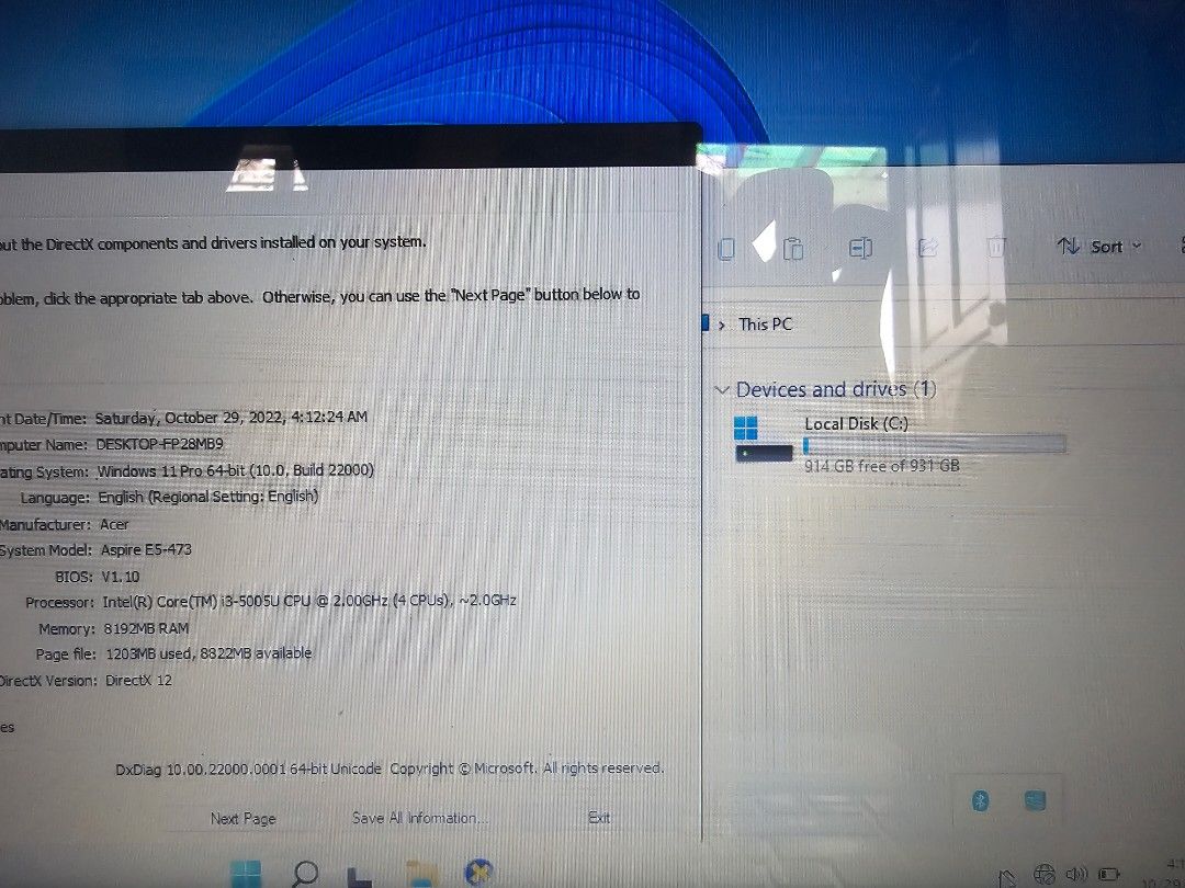 Acer Aspire E5-473 i3 5th gen (Category: Laptops & Notebooks) located in Bacoor. Submitted by ginaxis15 (Listing ID 1457422827, Image 3). Description: Rush Today Acer aspire E5-473 Last price: 3700 working no defect good battery specs: 14 inch slim wide intel core i3 2.0ghz (5th gen) 8gb ram 1TB hdd wifi ready bluetooth webcam dvdrom windows 11 with charger molino bacoor cavite di palagi online 09911820458.