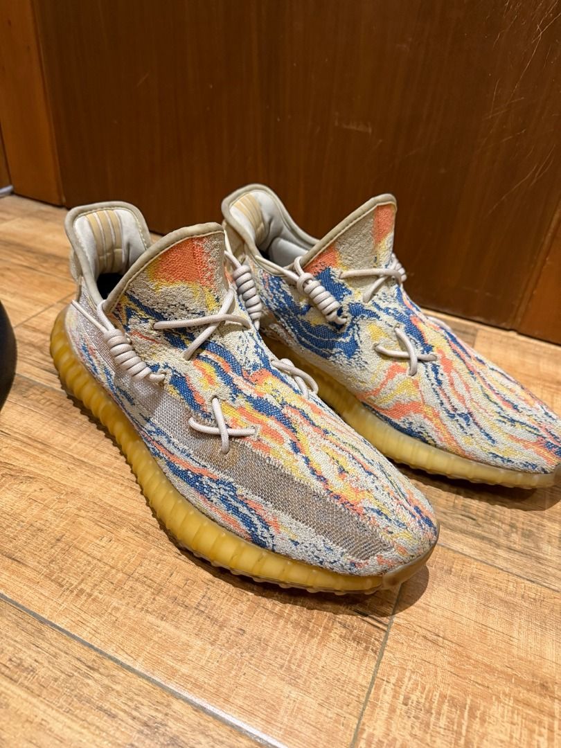 Adidas Yeezy Boost 350 V2 (Category: Sneakers) located in Manila. Submitted by asapalek (Listing ID 1457486876, Image 1). Description: FOR SALE: adidas YEEZY BOOST 350 V2 “MX Oat” Size: US 14 Fit: Best for US 13 / can fit depending on preferred sizing Condition: 8.5–9/10 Purchased: USA, 2022 Authenticity: 100% original Box: No box Well-kept pair of Yeezy Boost 350 V2 MX Oat. No functional issues, no tears, separation, or damage. Upper, Boost cush