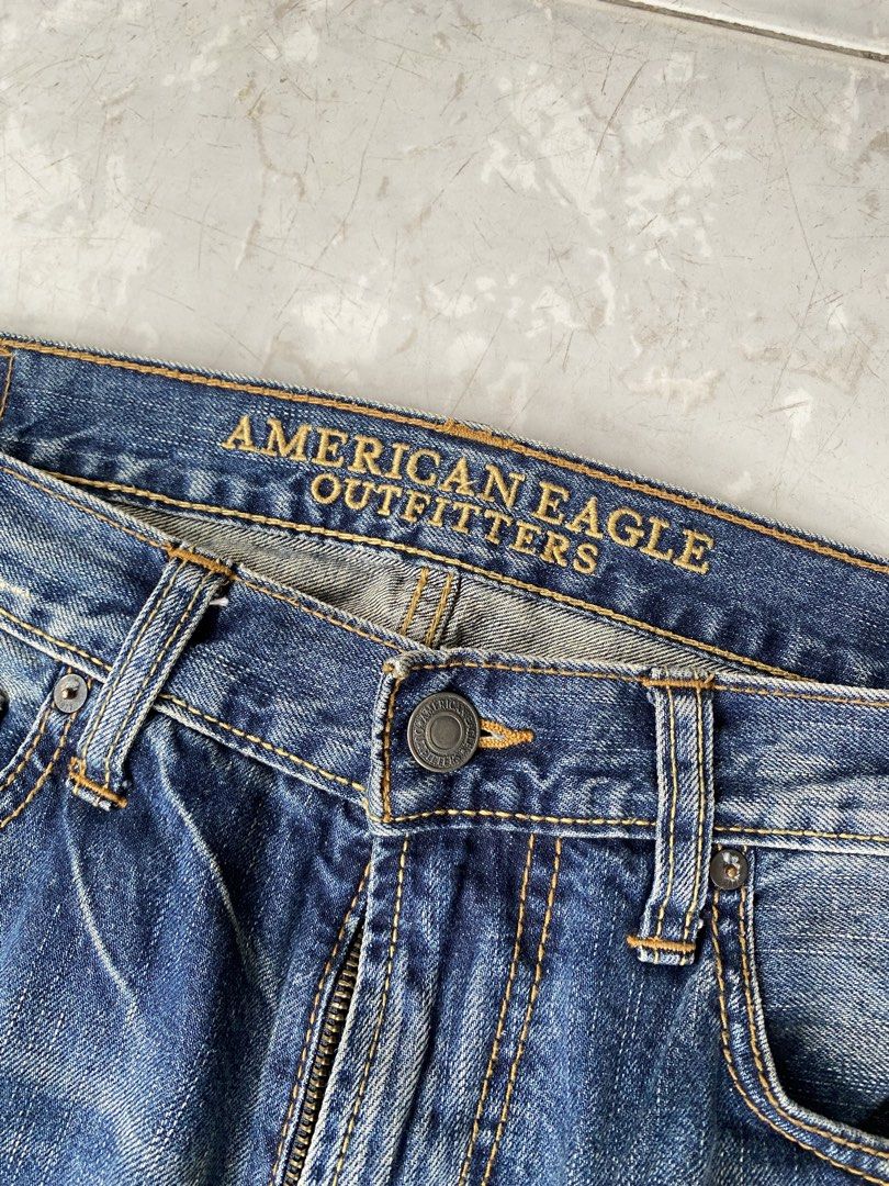 American Eagle Classic Bootcut Jeans (Category: Jeans) located in Mangaldan. Submitted by primedealsofficial.ph (Listing ID 1457442929, Image 2). Description: No issue Good condition Condition: 9.5/10 Waistline: 32 in Length: 34 in Leg opening: 9 in Loc: Mangaldan Pangasinan Open for meet up (it depends on the location).
