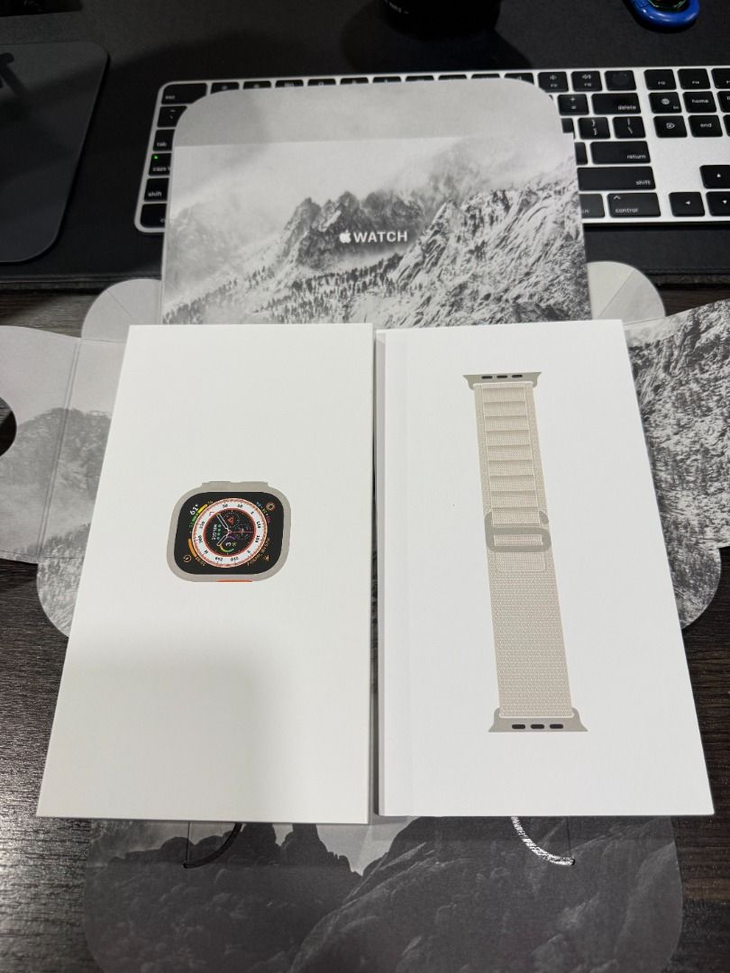 APPLE WATCH ULTRA GPS+ CELL TITANIUM 49MM/S (Category: Luxury Watches) located in Pasig City. Submitted by 7cgccjamp (Listing ID 1457335120, Image 3). Description: APPLE WATCH ULTRA GPS+ CELL TITANIUM 49MM/S WITH STARLIGHT ALPHINE LOOP.