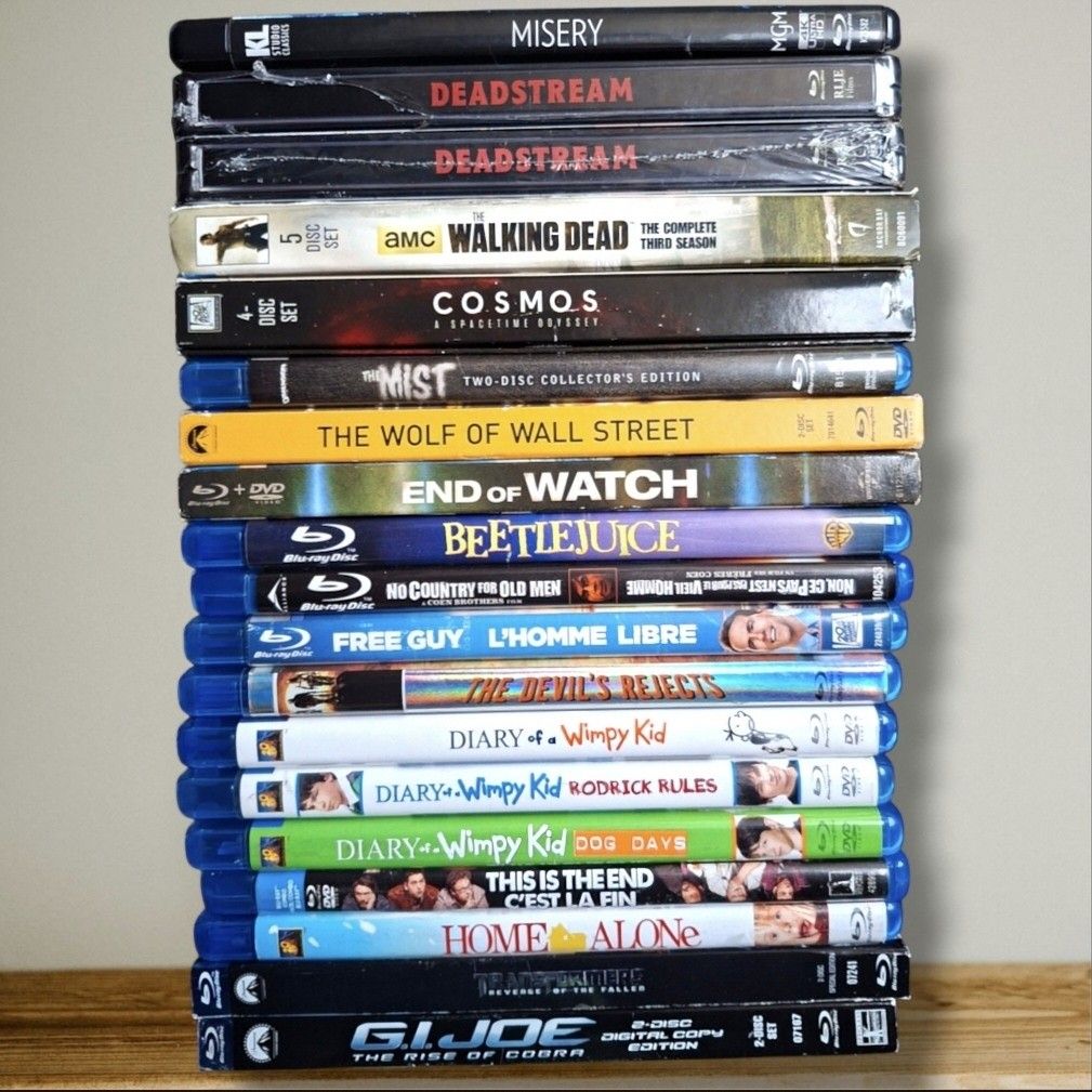 ASSORTED ORIGINAL 4K UHD & BLURAYS [REGION A] PT. 2 (Category: CDs & DVDs) located in Legazpi City. Submitted by Ichiroujim (Listing ID 1457420397, Image 1). Description: Authentic / Original 4K UHD & Blurays ✨ ASSORTED ORIGINAL 4K UHD & BLURAYS [REGION A ] Misery 4K UHD + BLURAY - SOLD ✅ Deadstream STEELBOOK BLURAY (BRAND NEW) - SOLD ✅ The Walking Dead 3rd Season - 500 PHP (BRAND NEW) Cosmos: A Spacetime Odyssey - SOLD ✅ The Mist - 500 PHP The W