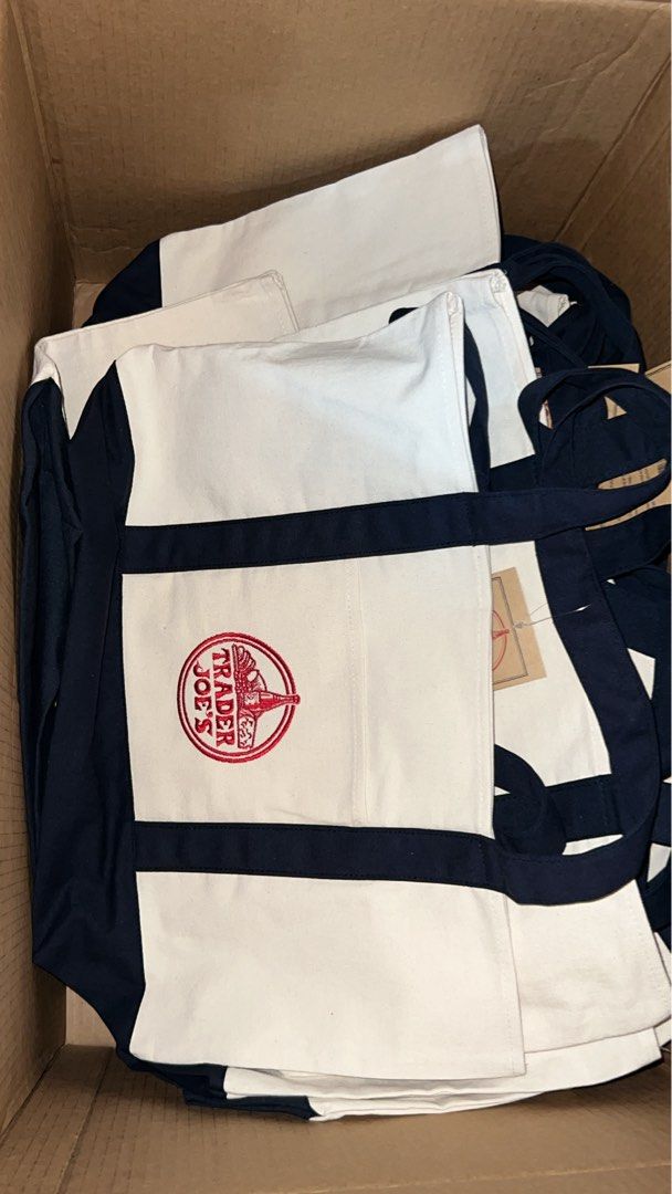 Authentic Classic Navy Blue Trader Joe's Tote (Category: Tote Bags) located in Las Pinas. Submitted by peterjackstone (Listing ID 1457488758, Image 1). Description: Brandnew authentic on hand 🇵🇭 hand carried from USA LOCATION 📍 LAS PIÑAS CITY.
