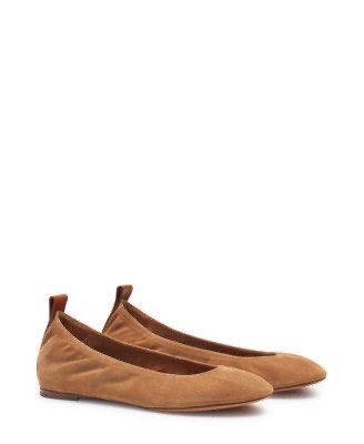 Authentic LANVIN Suede Ballet Flats (Category: Flats & Sandals) located in Manila. Submitted by bbstyle___ (Listing ID 1457389134, Image 1). Description: US 35 Authentic, got this from SSENSE Website Box and Dustbag included A little dirt on the suede but can be cleaned .