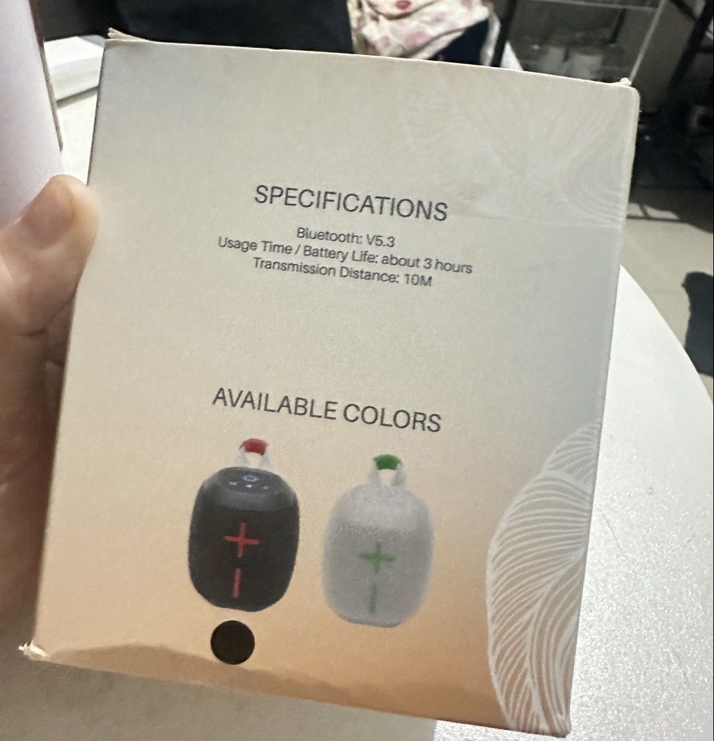 AXCS Wireless Speaker Bluetooth V5.3 USB-C Charging Micro SD Playback (Category: Soundbars, Speakers & Amplifiers) located in Manila. Submitted by patty_2021 (Listing ID 1457450756, Image 2). Description: - AXCS Wireless Speaker - Bluetooth Version 5.3 - Up to 3 hours of usage time - 10-meter transmission distance - Supports USB C charging - Micro SD card playback - USB playback - Available colors: Black and White.
