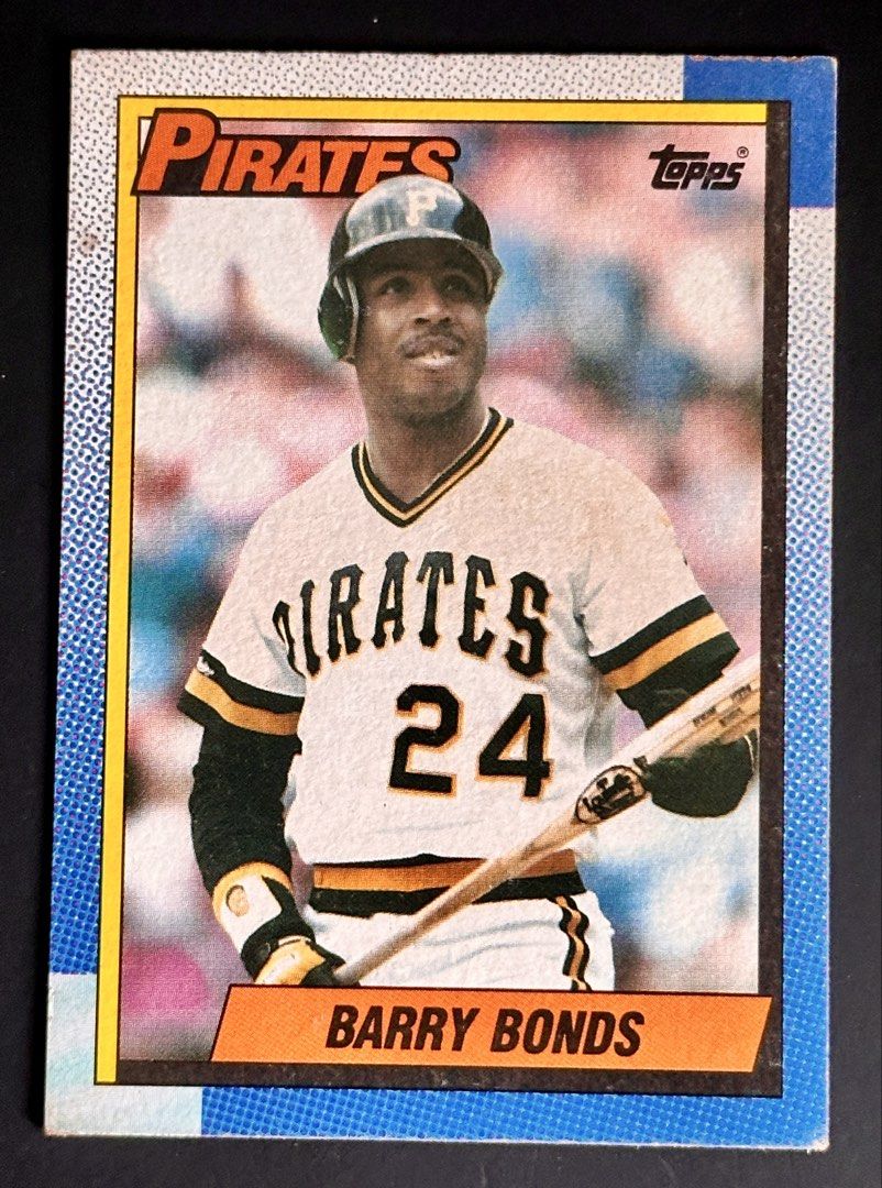 Barry Bonds 1990 Topps Baseball Card (Category: Raw Singles) located in Mandaluyong City. Submitted by collectorsobsessions (Listing ID 1457368916, Image 1). Description: - Card is not Mint. - Corners and top surface issue. - PRICE: P60.