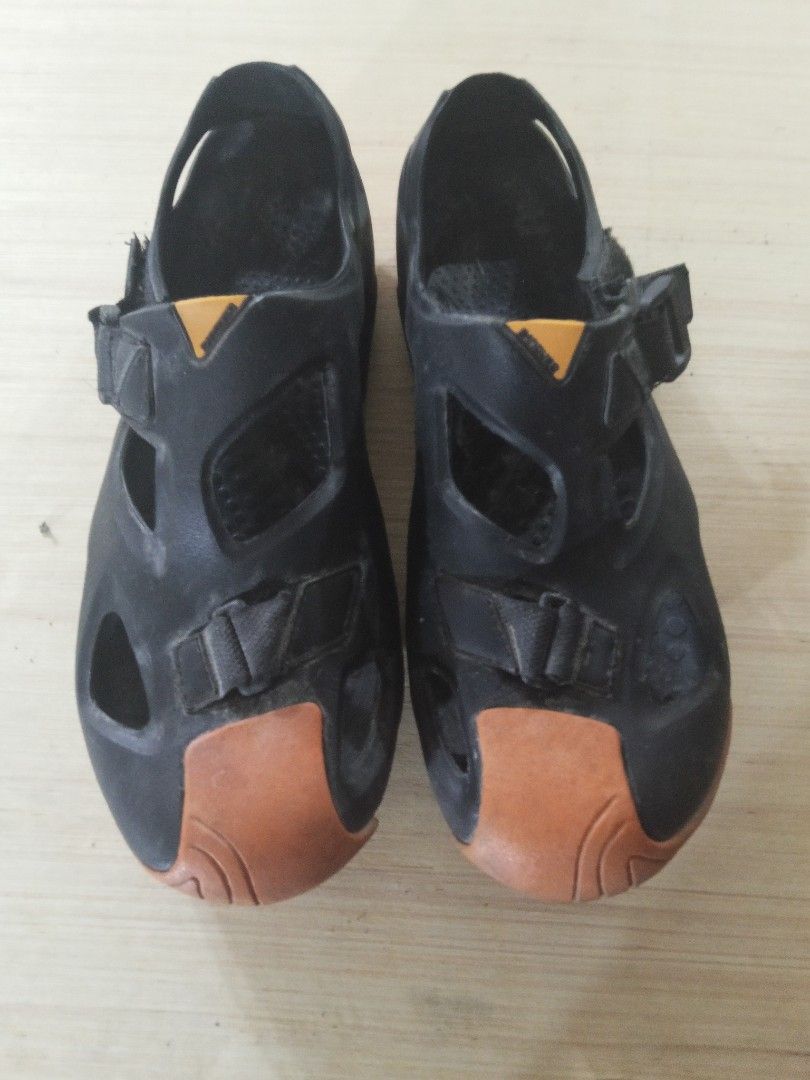 Black & Brown Outdoor Sandals (As-Is) (Category: Sandals) located in Bulacan. Submitted by danielstorm (Listing ID 1457508863, Image 3). Description: Black & Brown Outdoor Water Sandals / Strappy Shoes (As-Is) ​Price: PHP 90 Selling as is ​Terms and Shipping: ​Location: Sta Maria Bulacan Shipping: Lalamove ONLY (Buyer books and pays shipping fee) Payment: Cash, GCash, or Maya.