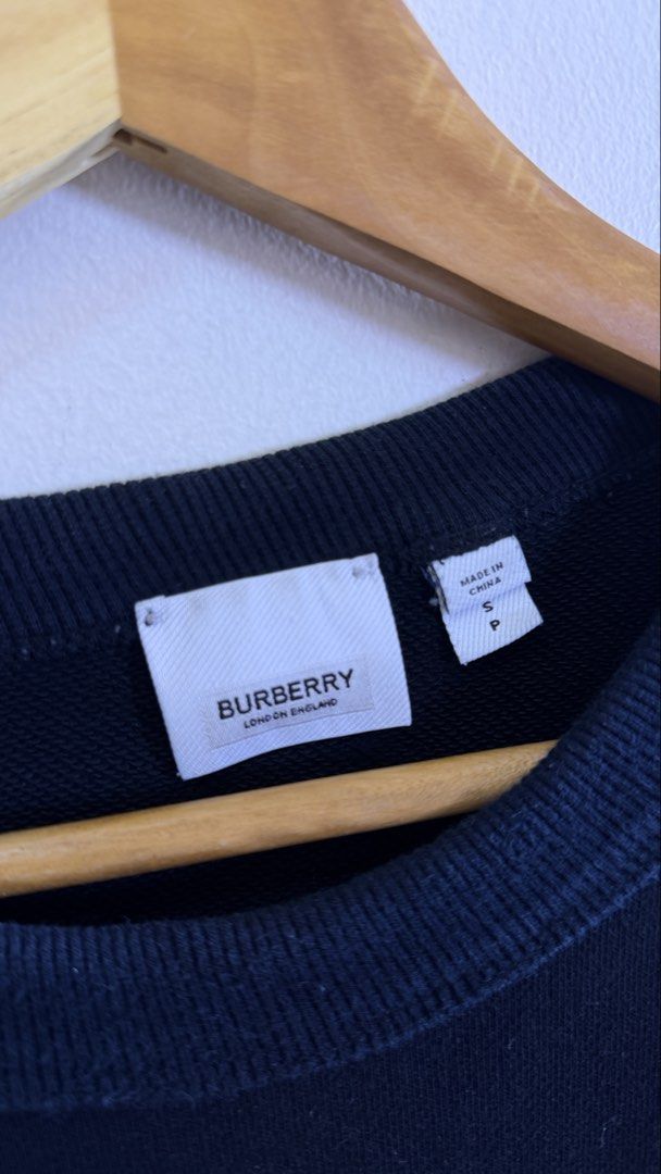 Burberry Black Sweatshirt with Logo - Size S (Category: Coats, Jackets and Outerwear) located in Paranaque City. Submitted by mykapoynton (Listing ID 1457504893, Image 3). Description: Burberry Black Sweatshirt with Logo - Size S - Iconic Burberry logo on the chest - Size: S - Made in China - Ideal for casual wear - Comfortable and stylish - Please check photos for detailed condition.