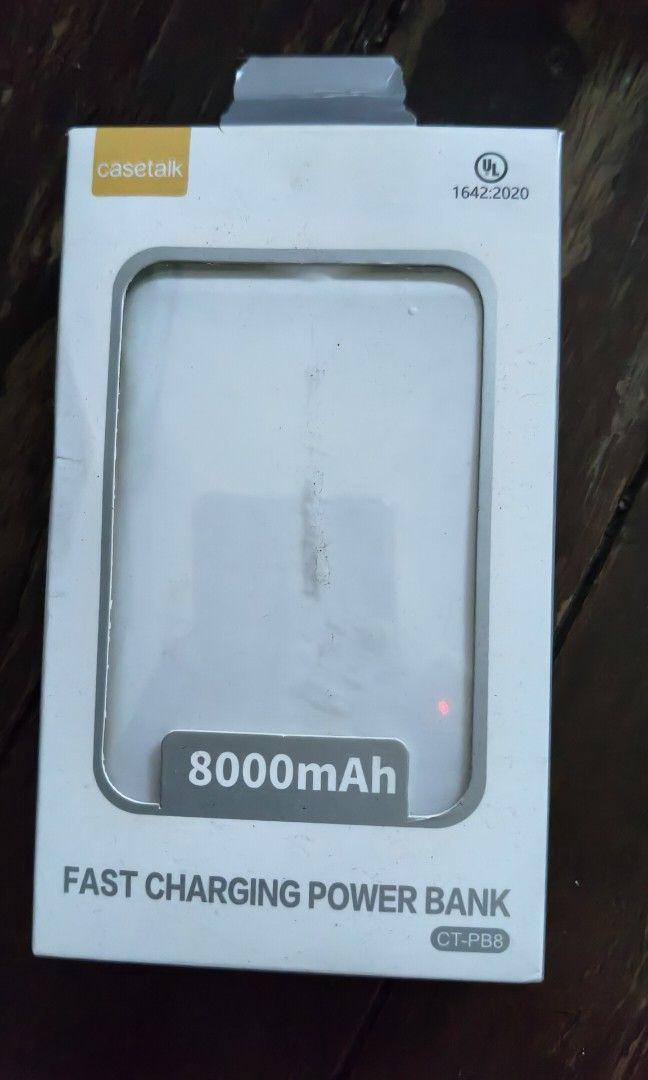 Casetalk powerbank 8000 mAH (Category: Chargers) located in Quezon City. Submitted by morningstar_52 (Listing ID 1457387777, Image 1). Description: - never been used.