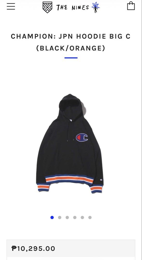 Champion Black Big C logo Hoodie (Category: Coats, Jackets and Outerwear) located in Lubao. Submitted by meekamill (Listing ID 1440372435, Image 3). Description: width: 20 length: 24.5 condition: 10/10 color may vary due to lighting 550 fixed + sf .