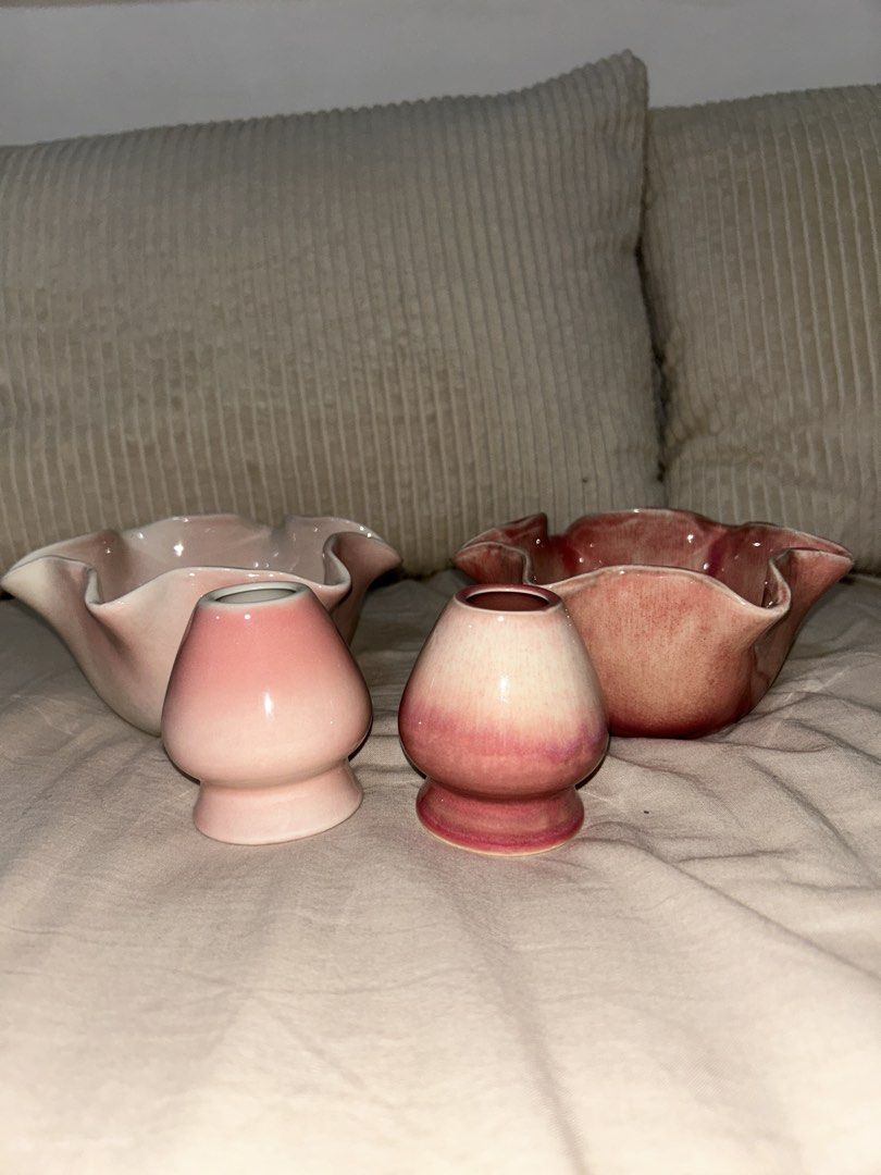 Chawan an Chasen Holder set (Category: Vases & Decorative Bowls) located in Manila. Submitted by hellosonnyx (Listing ID 1457450915, Image 3). Description: Light pink 2 avail Dark pink SOLD Sta Ana, Manila.
