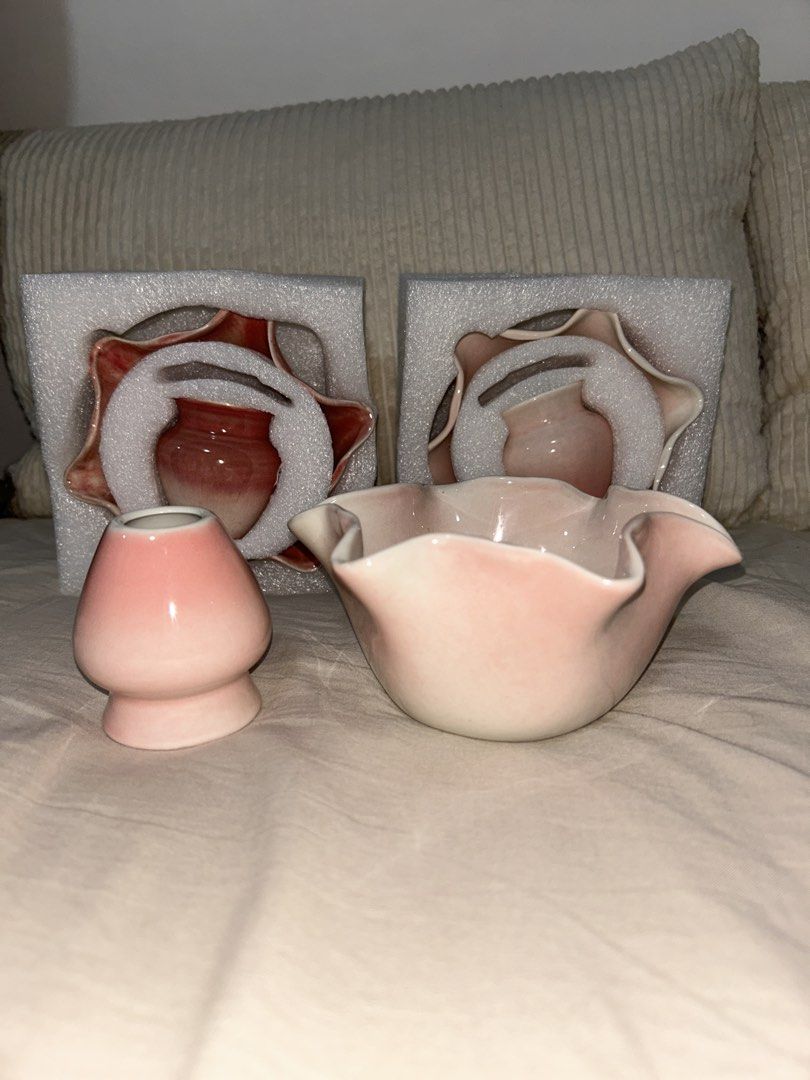 Chawan an Chasen Holder set (Category: Vases & Decorative Bowls) located in Manila. Submitted by hellosonnyx (Listing ID 1457450915, Image 2). Description: Light pink 2 avail Dark pink SOLD Sta Ana, Manila.