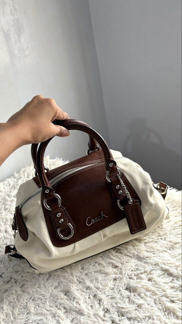 Coach Ashley Leather Satchel (Category: Luxury Bags & Wallets) located in Manila. Submitted by eabellebus23774 (Listing ID 1457361755, Image 2). Description: Never been used. With sales tag. No paper bag or dust bag. Guaranteed authentic from US.
