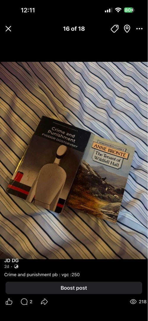 Crime and Punishment (Category: Storybooks) located in Jaen. Submitted by jud24 (Listing ID 1457398892, Image 1). Description: Paperback.