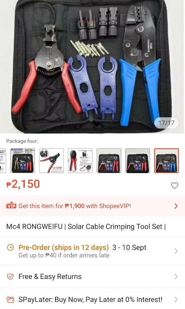Crimping tool set (Category: Announcements) located in Manila. Submitted by aringother24058 (Listing ID 1457445756, Image 2). Description: crimping tool set.