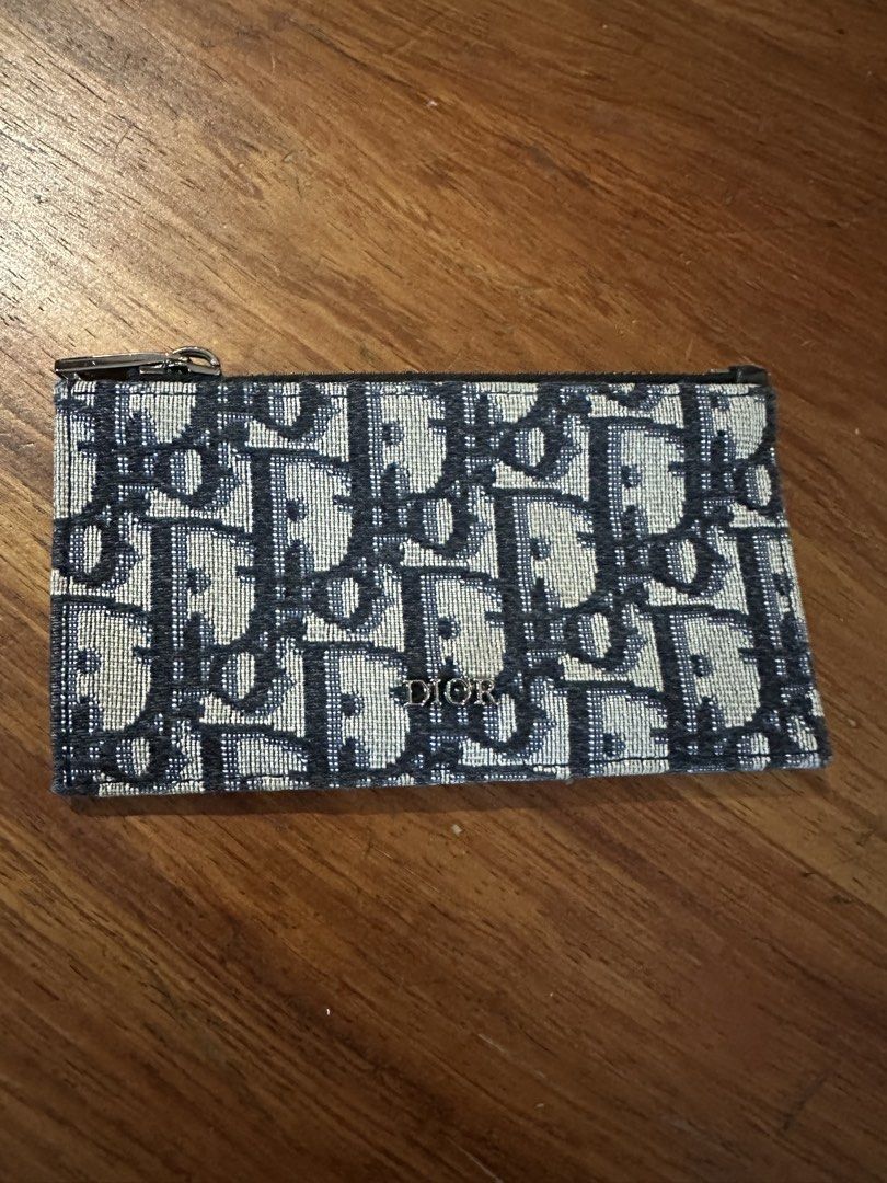 Dior Jacquard Zip Card Case (Category: Luxury Bags & Wallets) located in Muntinlupa City. Submitted by onemanila (Listing ID 1457422417, Image 1). Description: In the classic Dior Jacquard material. Compact to fit your small bags. .