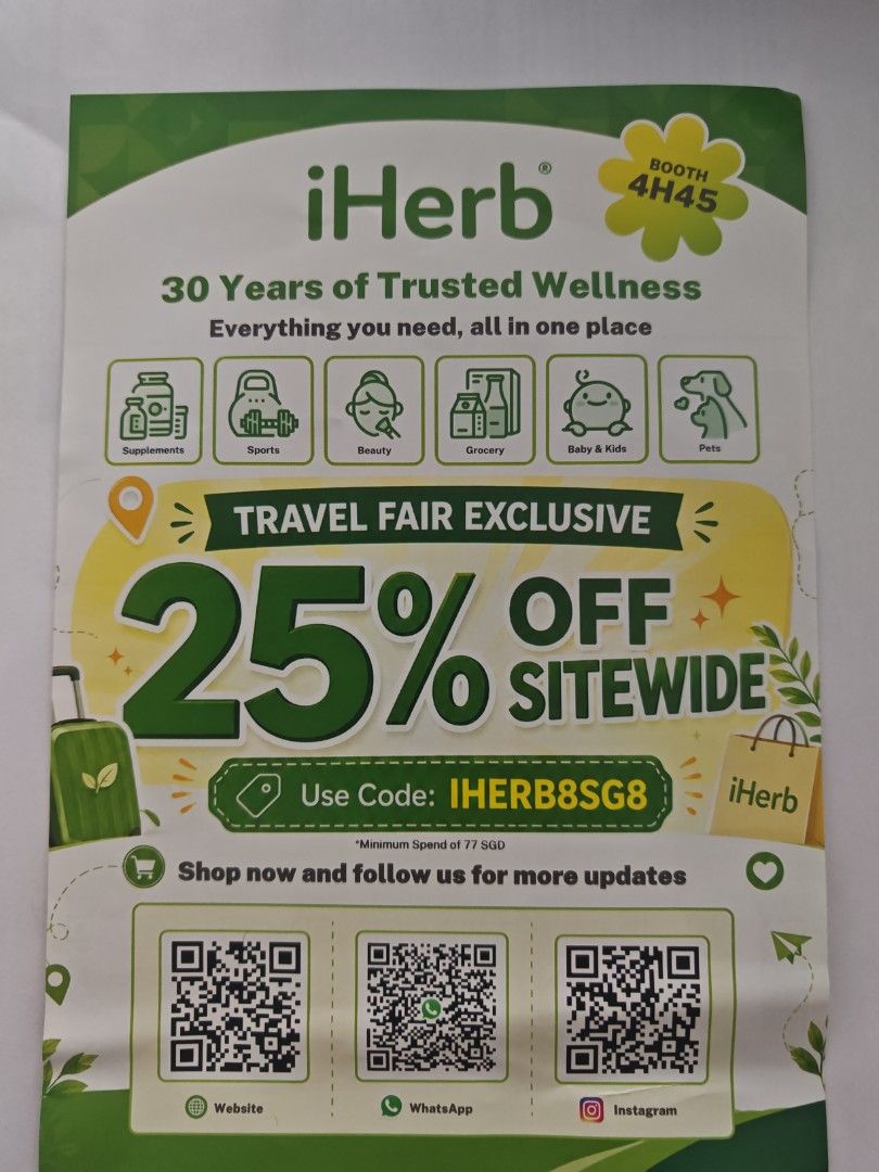Discount voucher code (Category: Vitamins & Supplements) located in Singapore. Submitted by bellobel (Listing ID 1457368359, Image 1). Description: Discount voucher code .