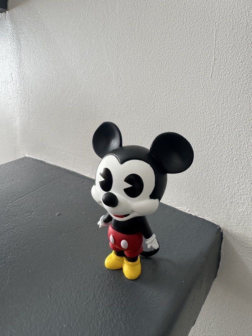 Disney Mickey Mouse Funko Pop & Tin House (Category: Designer & Blind Box Toys) located in Las Pinas. Submitted by raiamrl (Listing ID 1457381113, Image 2). Description: - Mickey Mouse Funko Pop figure in classic outfit. - Decorative tin house with cute heart design. - Ideal for Disney collectors and fans..