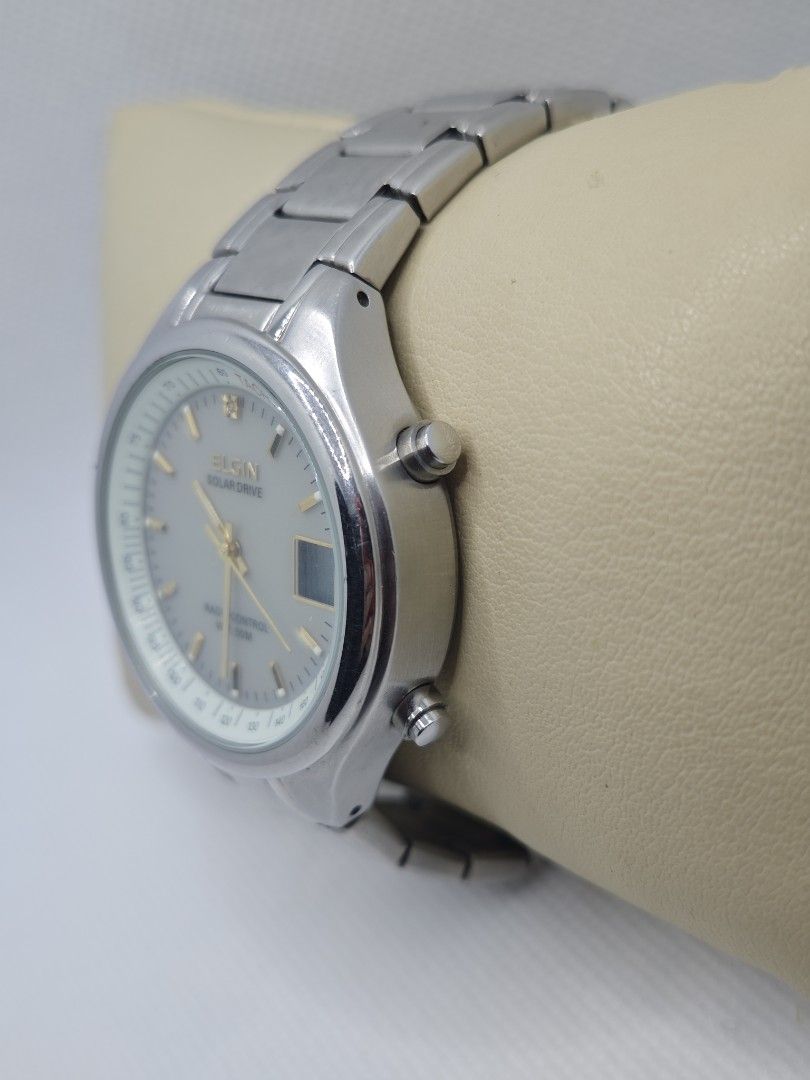 Elgin Radio Control Solar Drive (Ref: FK-1358-AP), Men's Fashion ...