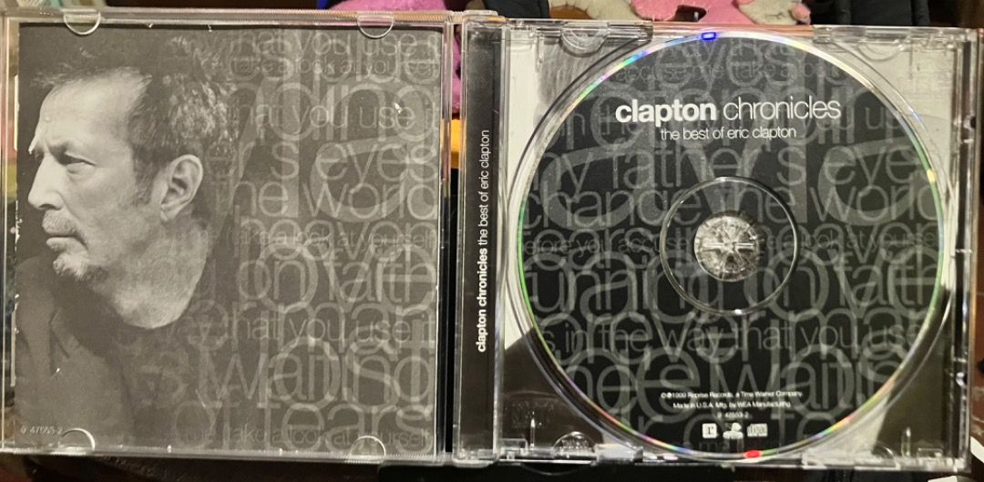Eric Clapton Chronicles: The Best of Eric Clapton CD (Category: CDs & DVDs) located in Makati City. Submitted by zek2zoe (Listing ID 1457337452, Image 3). Description: Selling from my personal/family collection. - CD/case in very good and working condition - Original, Pressed in the USA, year 1999 - Eric Clapton Chronicles: The Best of Eric Clapton CD - Includes hit songs: 'Layla' (unplugged version), 'Tears in Heaven', 'Wonderful Tonight' - Perf